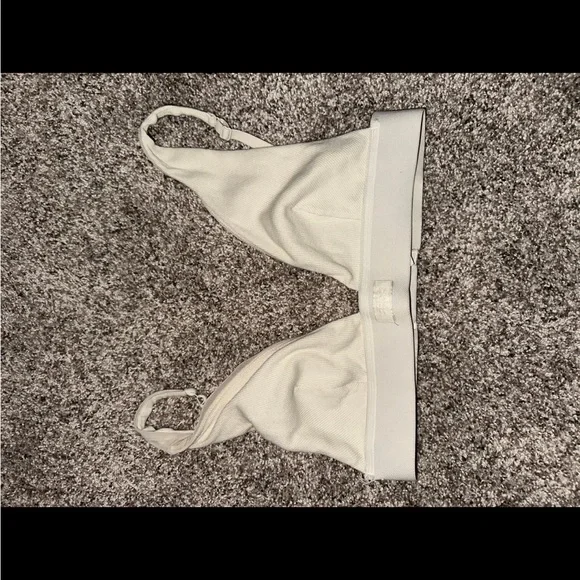 SKIMS Women's White Ribbed Bralette - Picture 4 of 6
